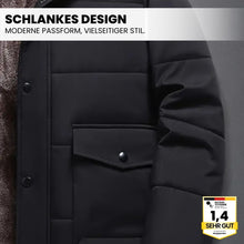 Lade das Bild in den Galerie-Viewer, ThermoMax - Herren-Kapuzenjacke für den Winter – Dick gefütterter, lässiger Windbreaker mit Taschen