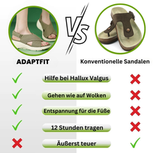 Lade das Bild in den Galerie-Viewer, AdaptFit - patentierte, orthopädische Sandalen mit 2-facher Fußgewölbeunterstützung