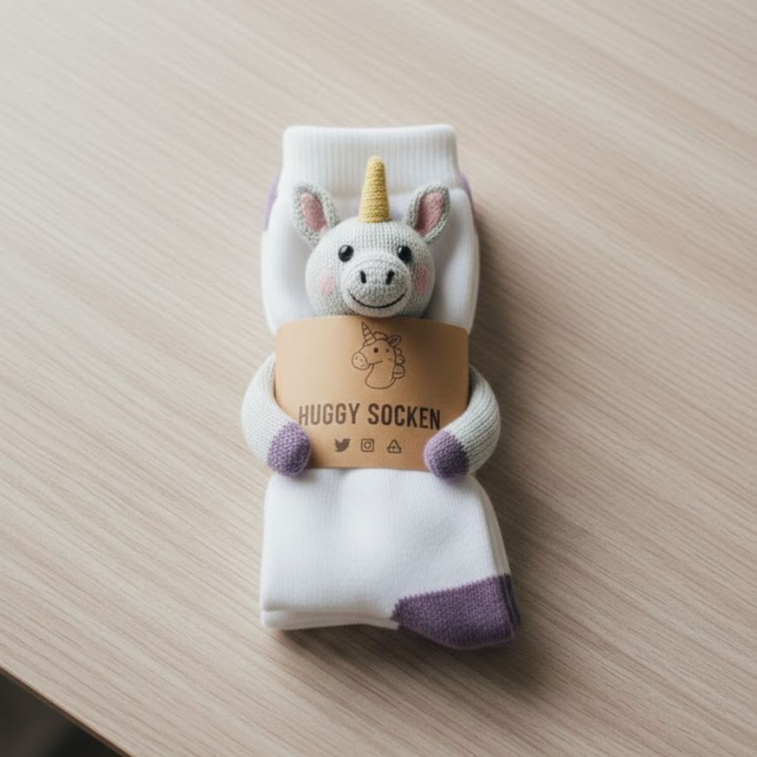 HUGGY Socken Unicorn - Nie wieder kalte Füße