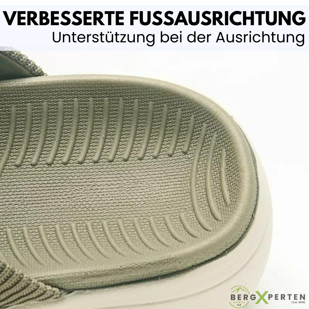 Orthocomfort - patentierte, orthopädische Sandalen für Schmerzlinderung