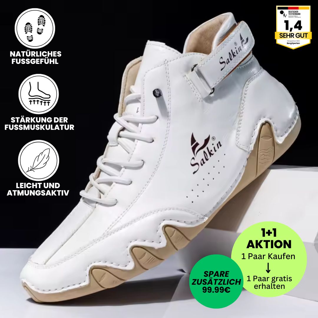 Alpaka - orthopädische, wasserdichte & rutschfeste Leder-Barfußschuhe - Sonderaktion 1+1 Gratis