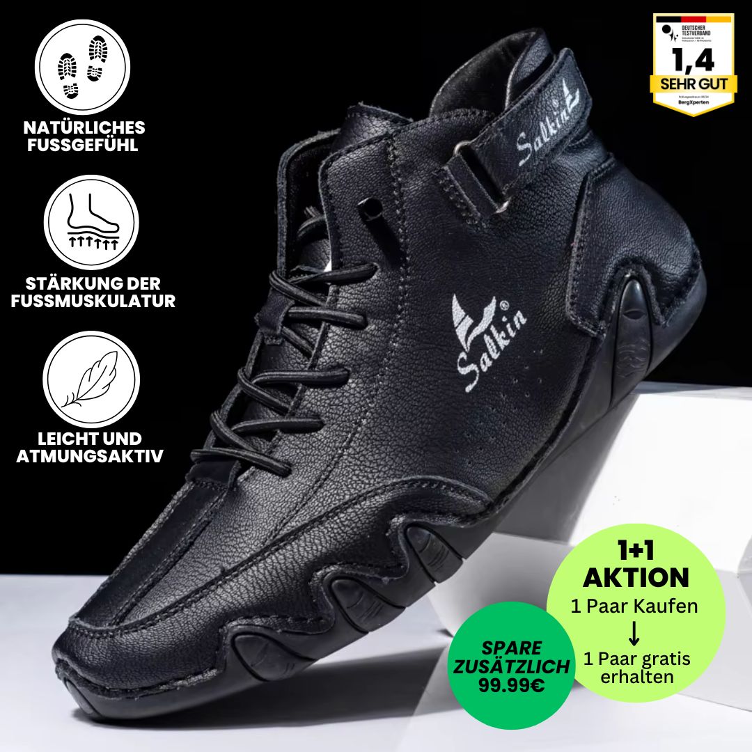 Alpaka - orthopädische, wasserdichte & rutschfeste Leder-Barfußschuhe - Sonderaktion 1+1 Gratis