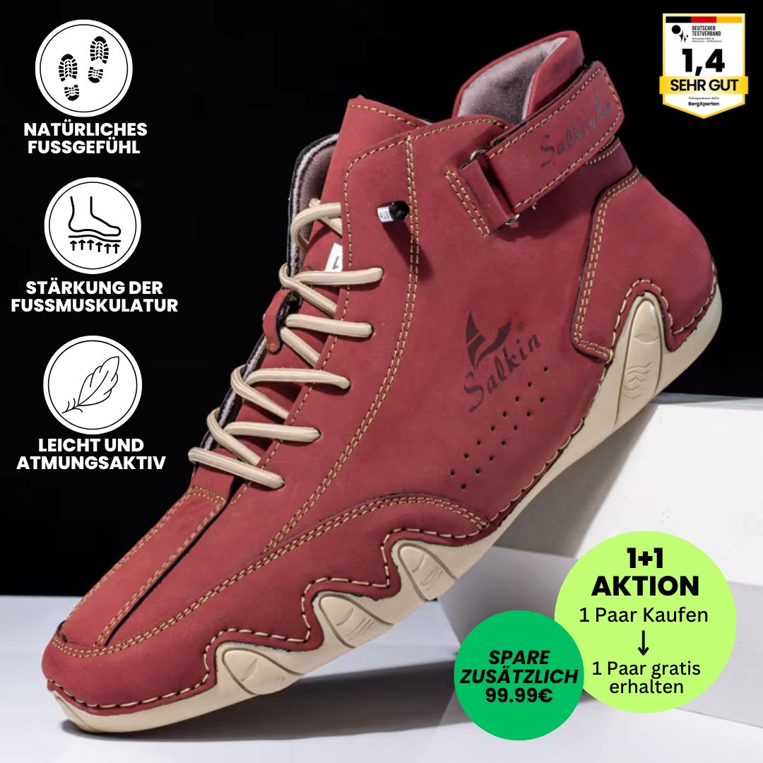 Alpaka - orthopädische, wasserdichte & rutschfeste Leder-Barfußschuhe - Sonderaktion 1+1 Gratis