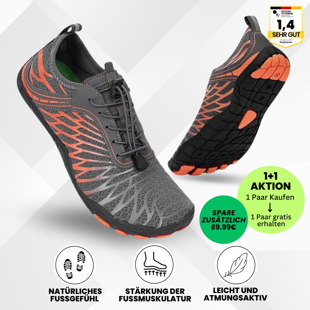 FloraX Pro - ergonomische, schmerzlindernde & wasserdichte Barfußschuhe - Sonderaktion 1+1 Gratis