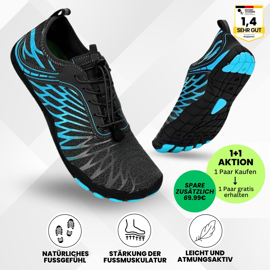 FloraX Pro - ergonomische, schmerzlindernde & wasserdichte Barfußschuhe - Sonderaktion 1+1 Gratis