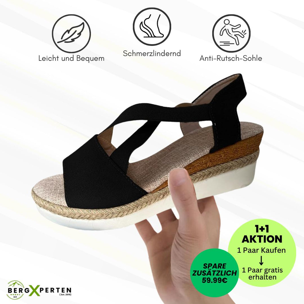 OrthoStella - ergonomische schmerzlindernde Sandalen für Damen - Sonderaktion 1+1 Gratis