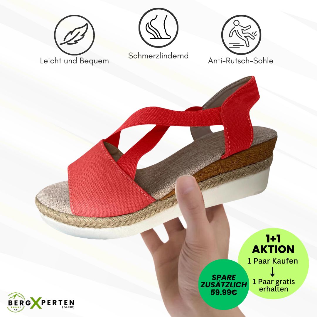 OrthoStella - ergonomische schmerzlindernde Sandalen für Damen - Sonderaktion 1+1 Gratis