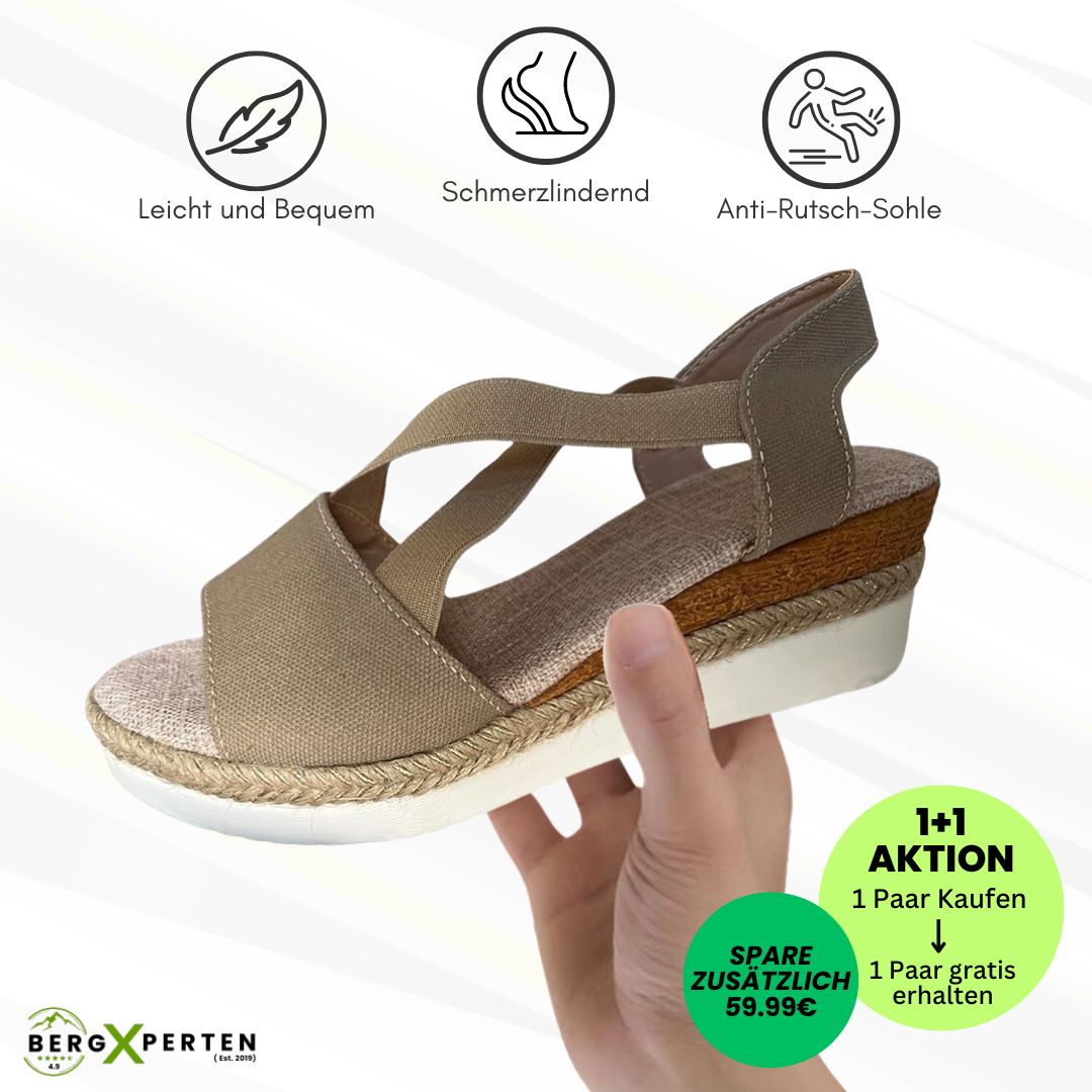 OrthoStella - ergonomische schmerzlindernde Sandalen für Damen - Sonderaktion 1+1 Gratis