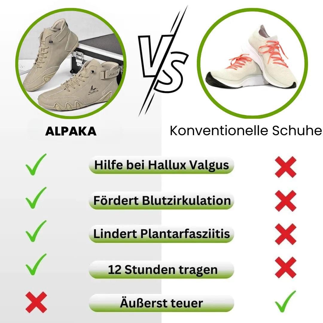 Alpaka - orthopädische, wasserdichte & rutschfeste Leder-Barfußschuhe - Sonderaktion 1+1 Gratis