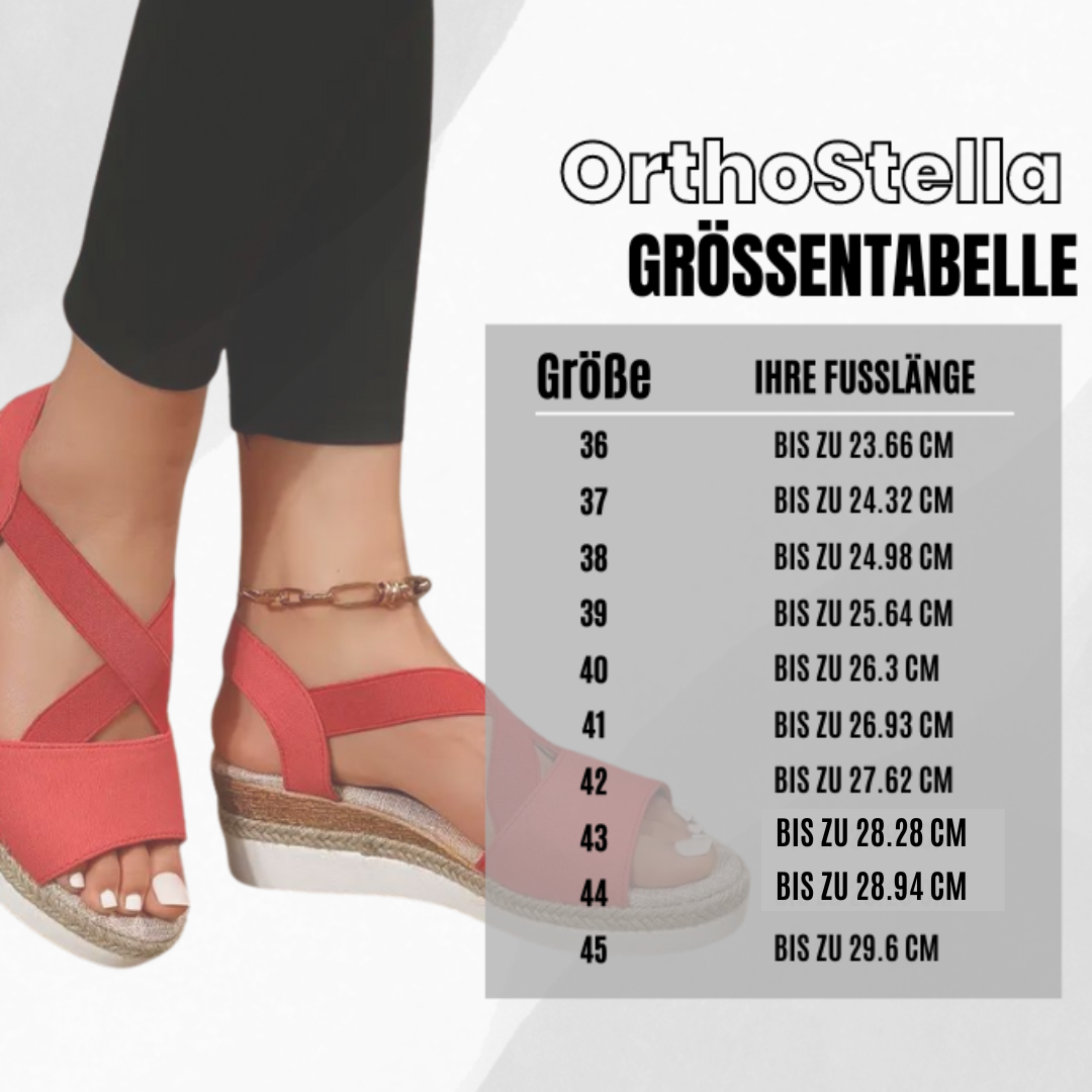 OrthoStella - ergonomische schmerzlindernde Sandalen für Damen - Sonderaktion 1+1 Gratis