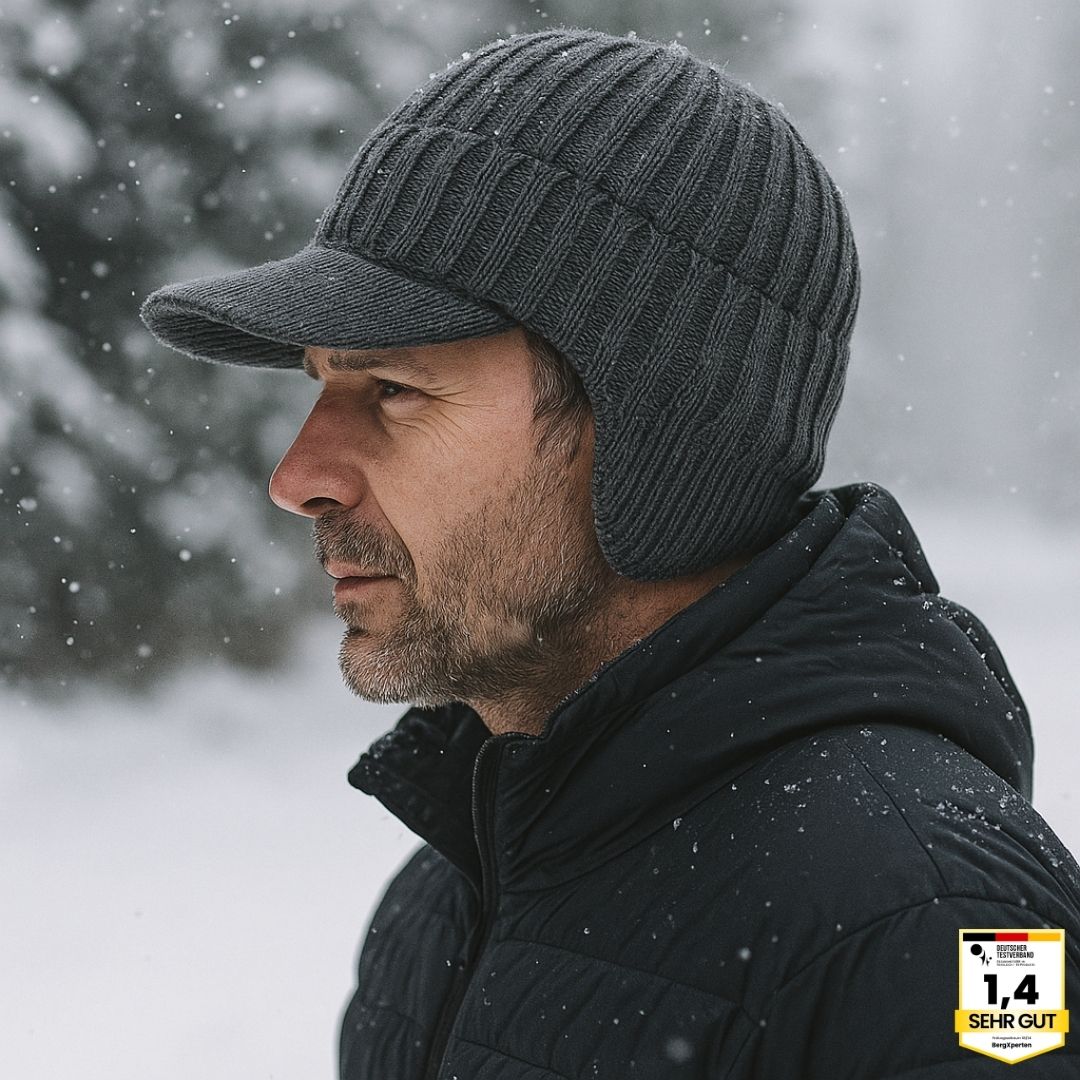 Fjordwarm – Skandinavische Wintermütze mit Ohrenschutz (Unisex-Einheitsgröße)