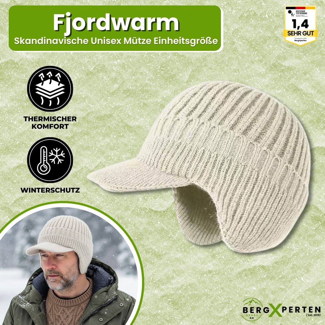 Fjordwarm – Skandinavische Wintermütze mit Ohrenschutz (Unisex-Einheitsgröße)