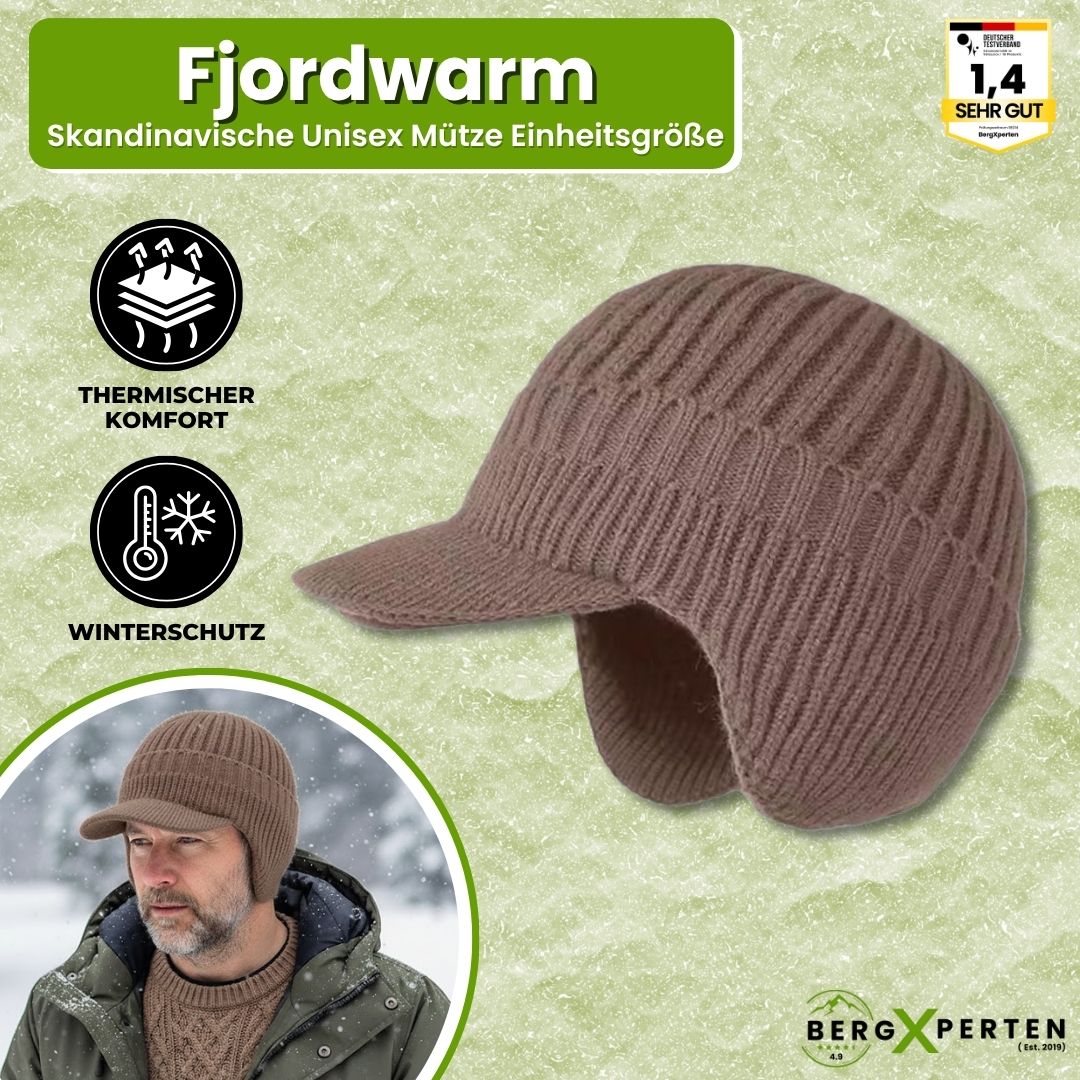 Fjordwarm – Skandinavische Wintermütze mit Ohrenschutz (Unisex-Einheitsgröße)