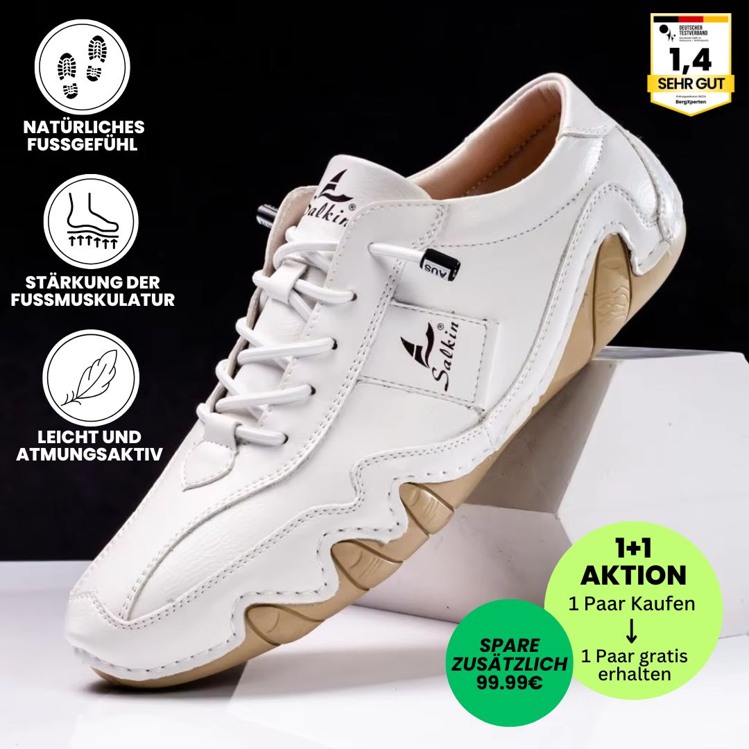 Ibex - ergonomischer, schmerzlindernder & wasserdichter Leder-Barfußschuh - Sonderaktion 1+1 Gratis