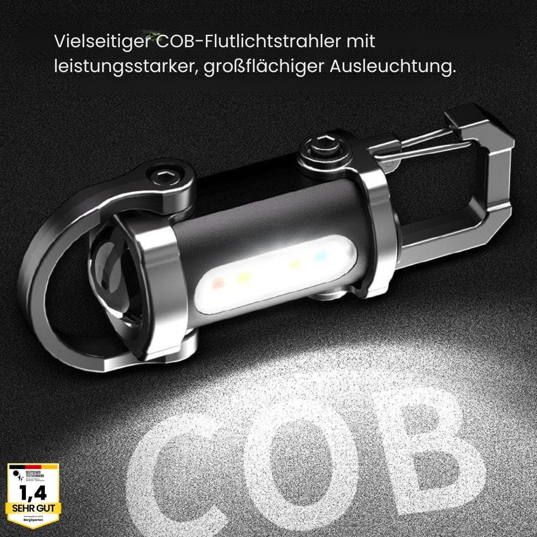 KeyLite Pro – Die starke Mini-Taschenlampe inkl. Powerbank für deinen Schlüsselbund