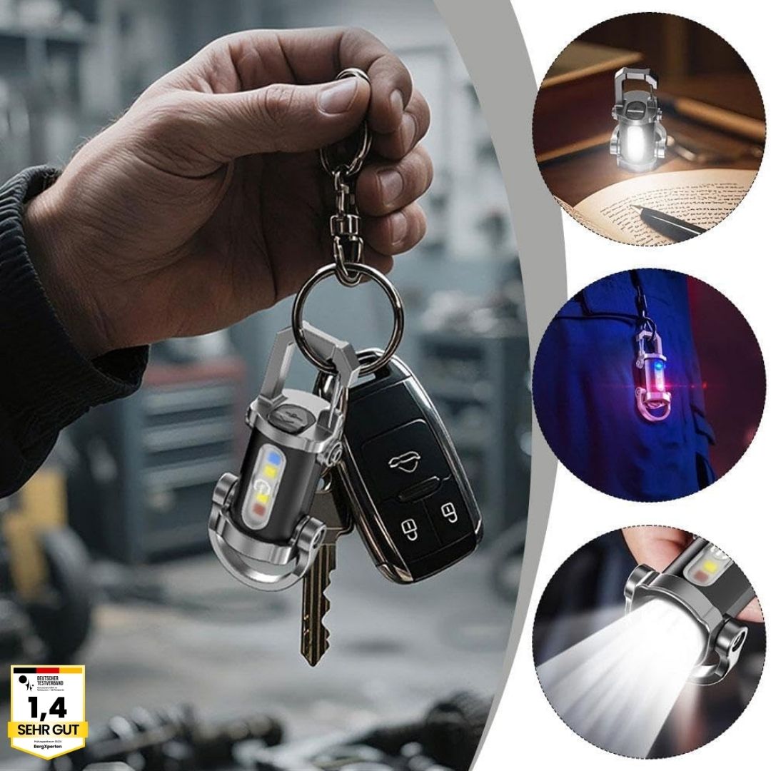 KeyLite Pro – Die starke Mini-Taschenlampe inkl. Powerbank für deinen Schlüsselbund