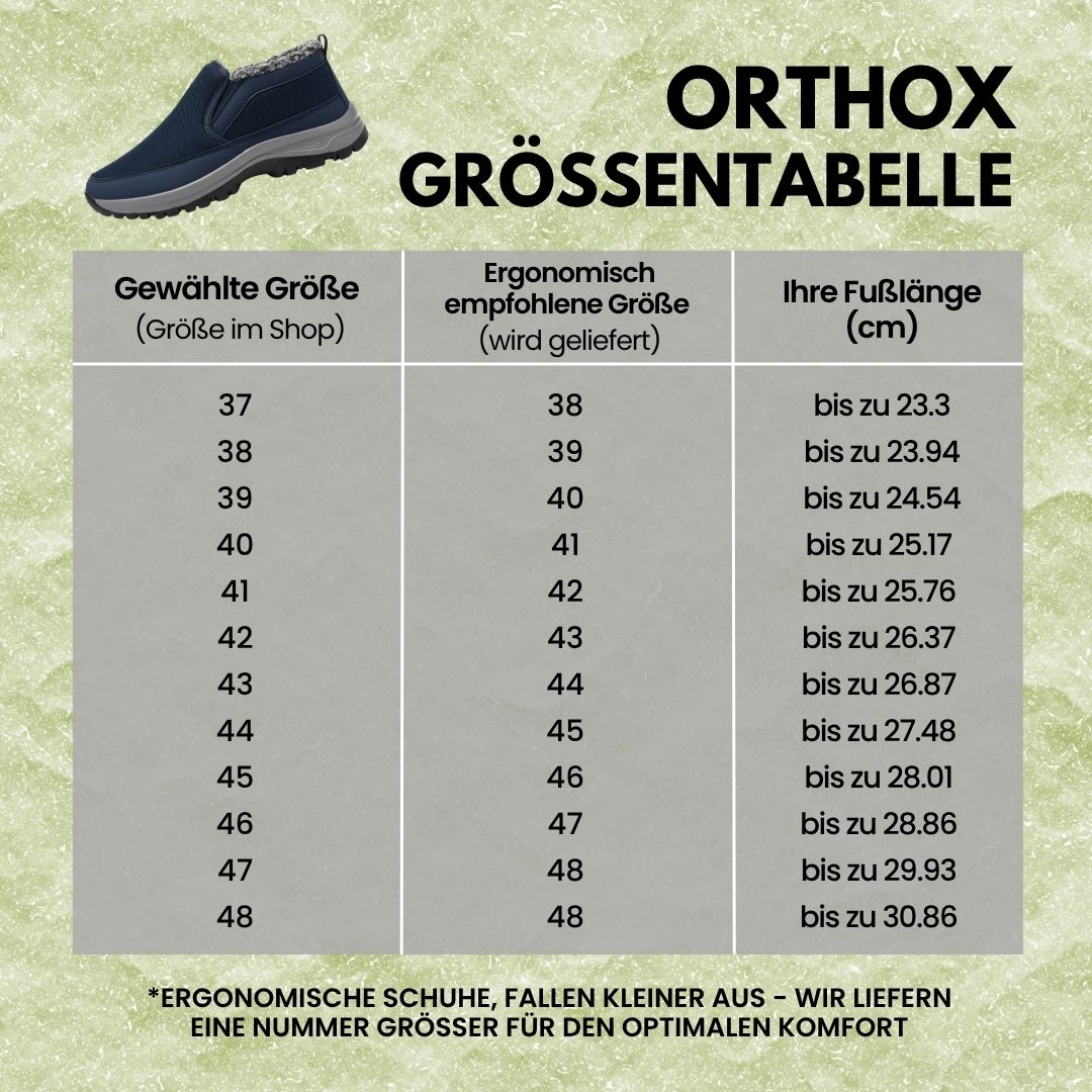 Orthox - ergonomische, wasserdichte & rutschfeste Schuhe für Herbst und Winter