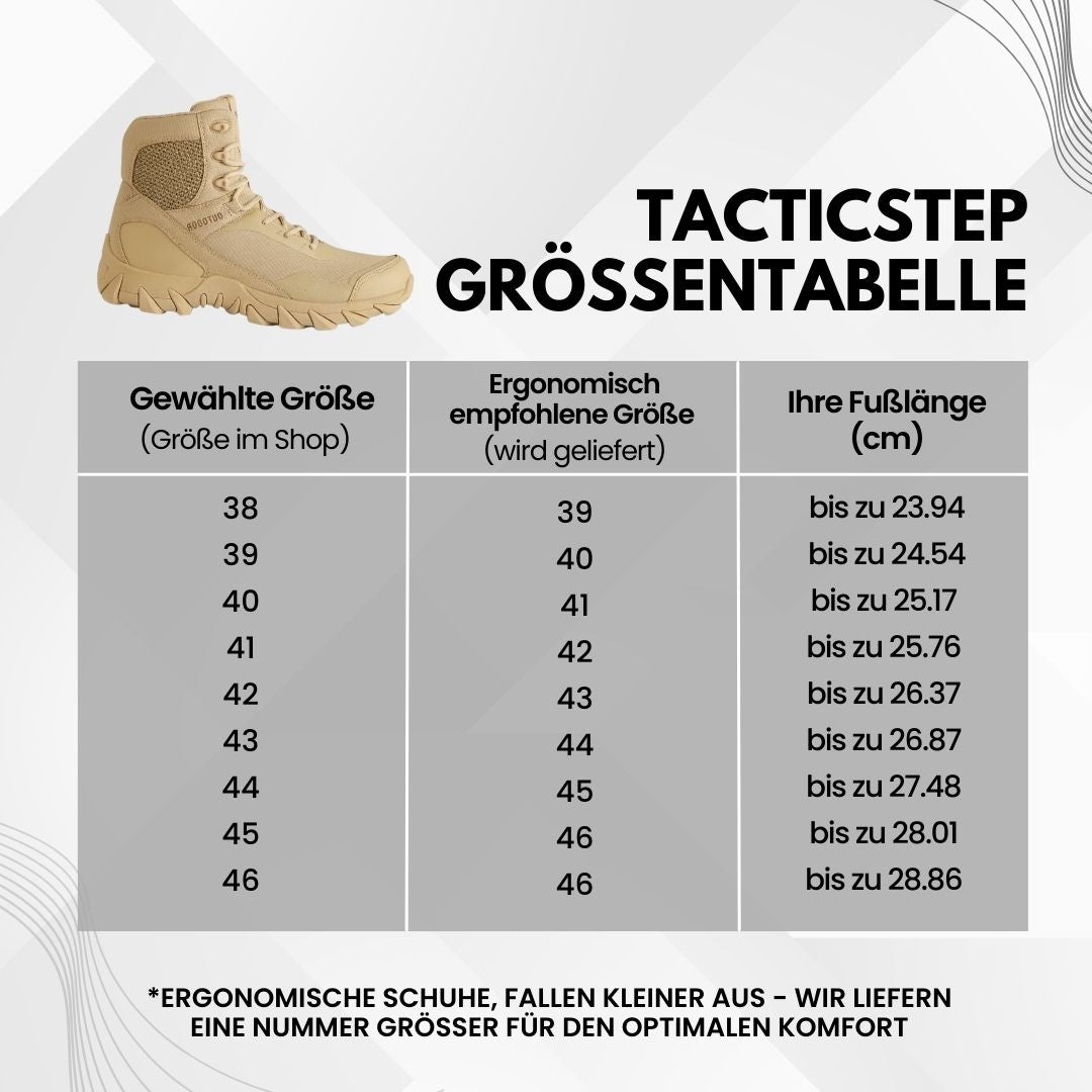 TacticStep - Taktischer, Ergonomischer & Wasserdichter Outdoor-Stiefel