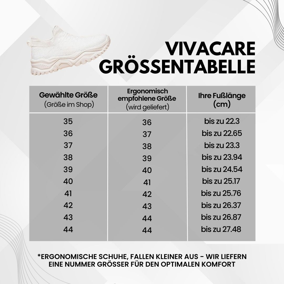 VivaCare+ ergonomische & rutschfeste Schmerzlinderungs-Schuhe für lange Schichten