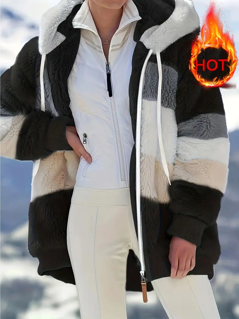 CozyFeel - Kuscheliger Kapuzenmantel mit Fleece-Charme